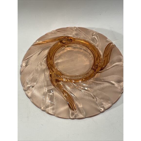 Vintage Pink Depression Glass 3 Divided Candy Nut Relish Dish Beautiful - Picture 5 of 9